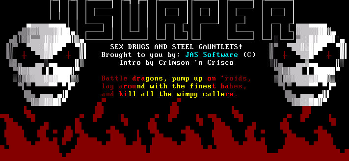 Usurper intro screen